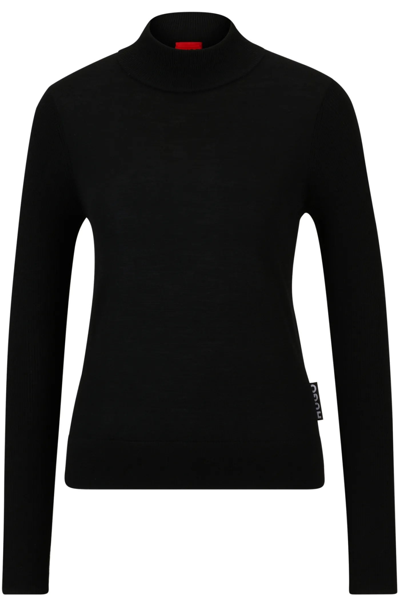 Pullover aus Schurwolle mit Stehkragen