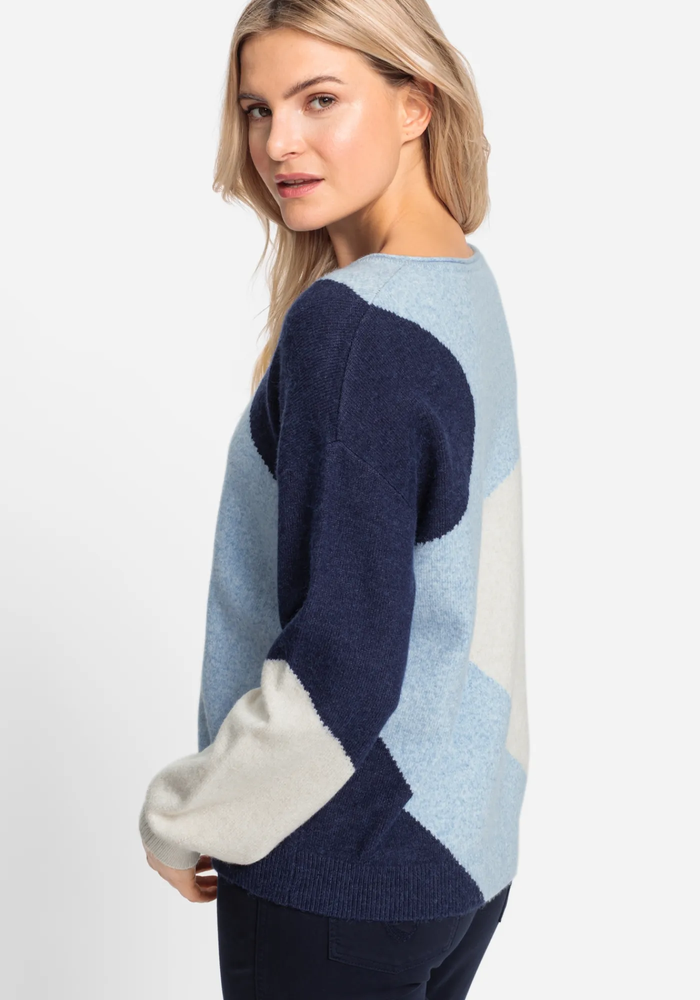 Pullover mit großflächigem Muster