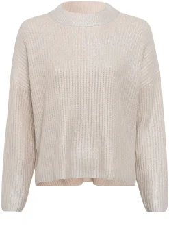 Pullover mit Metallic-Beschichtung