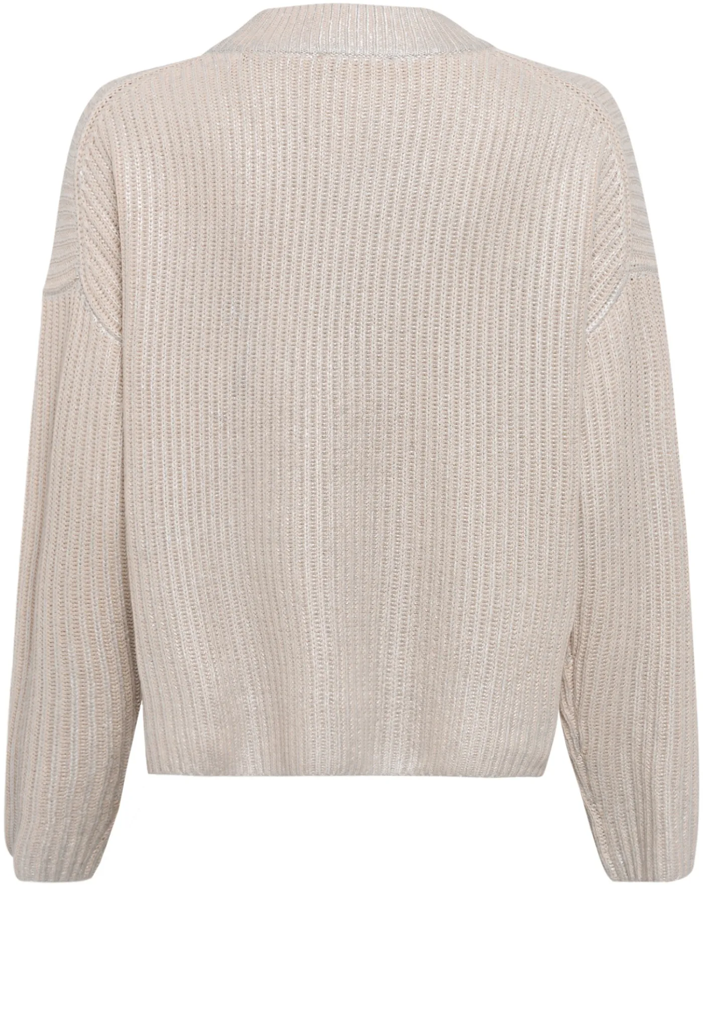 Pullover mit Metallic-Beschichtung
