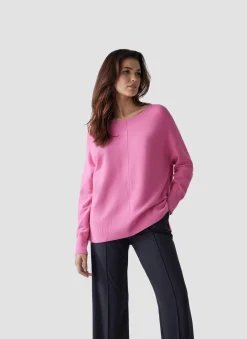 Pullover mit Rundhalsausschnitt und Ziernaht