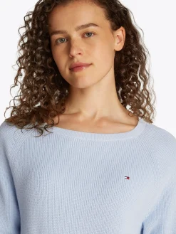 Pullover mit U-Boot-Ausschnitt