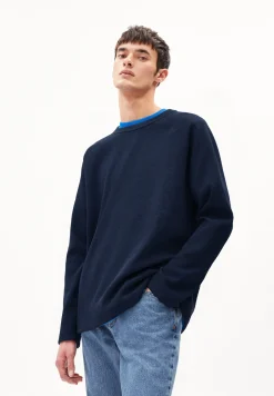 Pullover Relaxed Fit aus Bio-Baumwolle JOSUAA WAFFLE