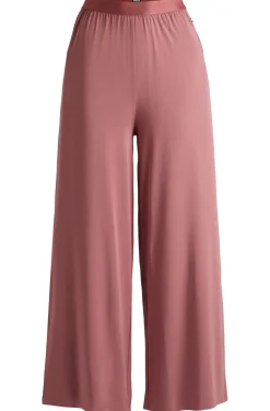 Pyjama-Hose aus Stretch-Modal mit Logo am Bund