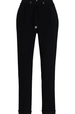 Regular-Fit Hose aus japanischem Krepp