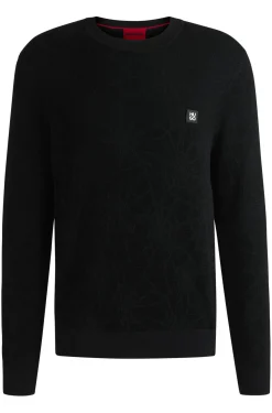 Regular-Fit Pullover mit Spinnennetz-Struktur