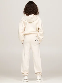 Reißverschluss Hoodie mit aufgesticktem Logo