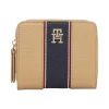 Reißverschluss-Brieftasche mit TH-Monogramm