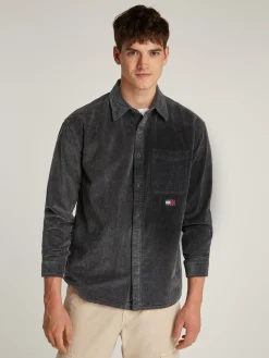 Relaxed Fit Cord-Hemd