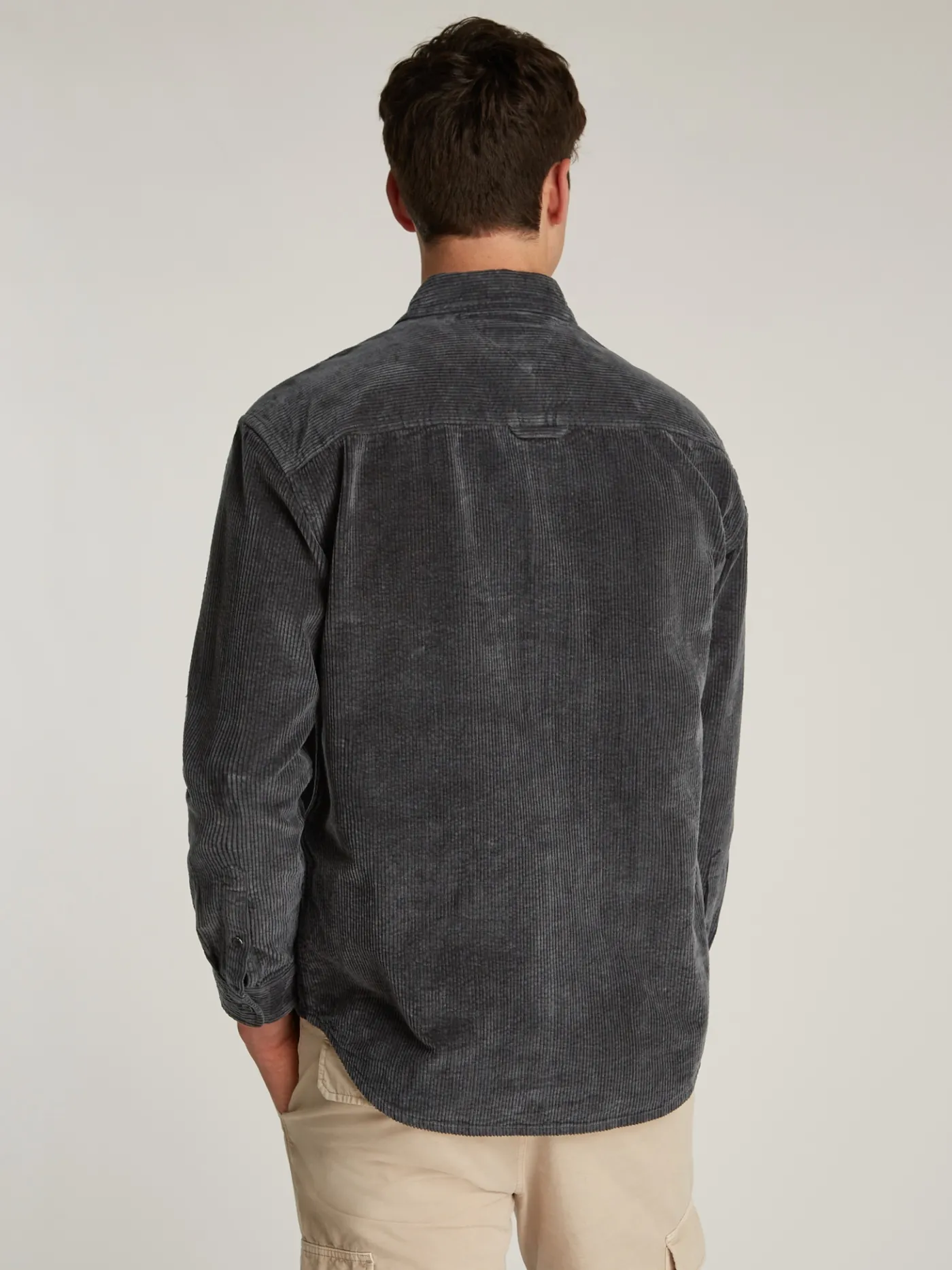 Relaxed Fit Cord-Hemd