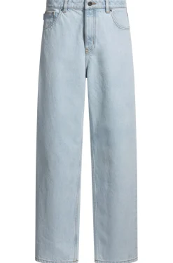 Relaxed-Fit Jeans aus blauem Denim