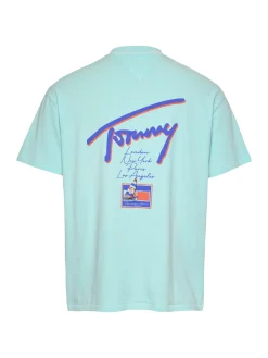 Relaxed T-Shirt mit Grafik und Rückenlogo
