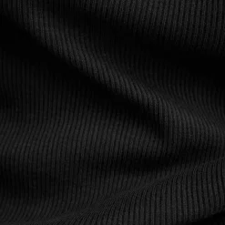RIBBED SLIM POLO TOP