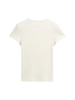 Ripp T-Shirt mit Cut-Outs