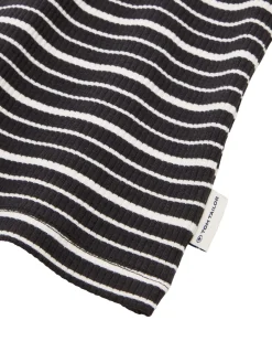 Ripp T-Shirt mit Streifenmuster