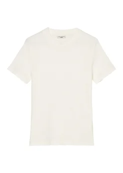 RIPP-JERSEY-T-SHIRT AUS ELASTISCHEM BIO-BAUMWOLLE-MIX