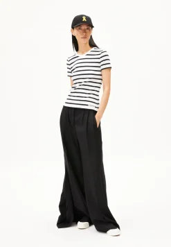Ripp-T-Shirt aus Bio-Baumwoll Mix KARDAA STRIPES
