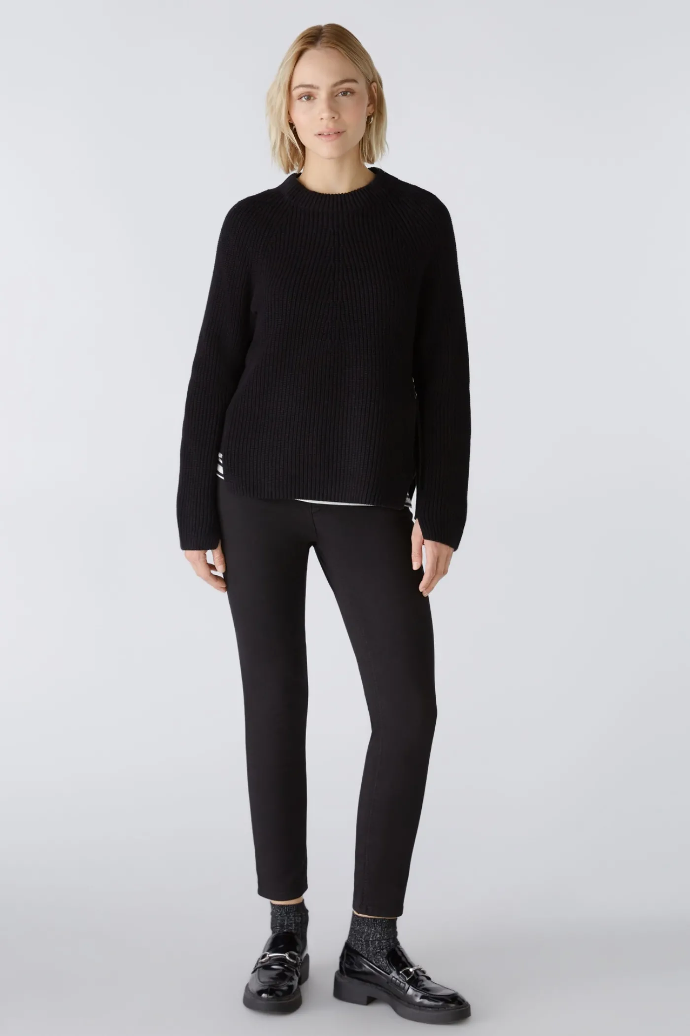 RUBI Pullover mit Reißverschluss, in reiner Baumwolle