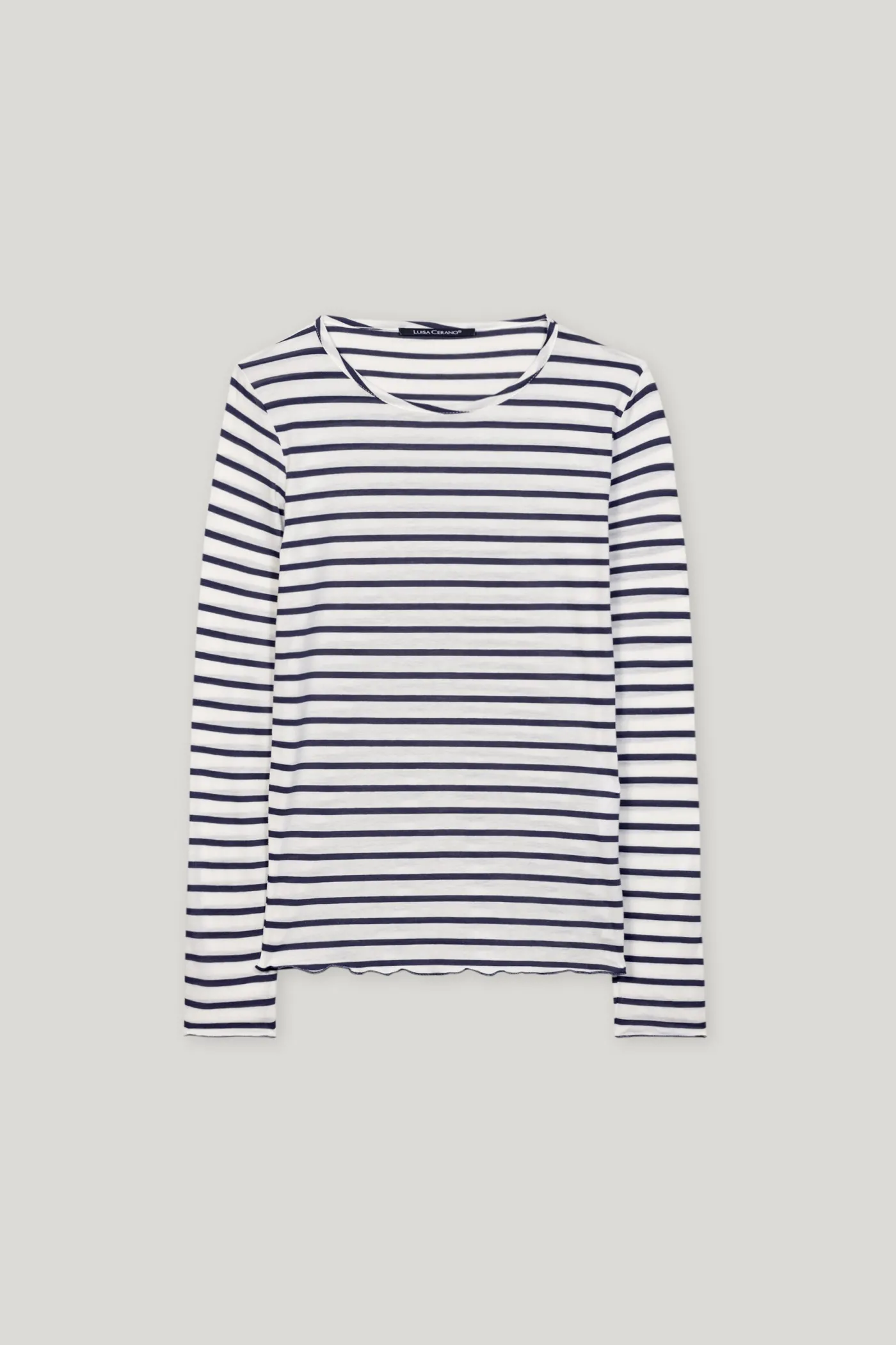 Rundhalsshirt mit Ringeln