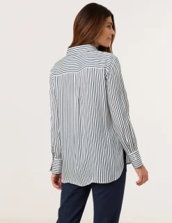 Satinierte Hemdbluse