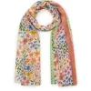 Schal aus recyceltem Polyester mit Blumenmuster