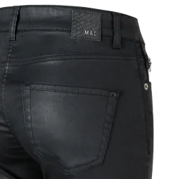 Schmale Hose im Leder-Look