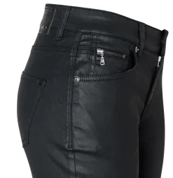 Schmale Hose im Leder-Look