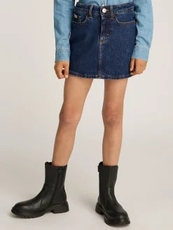 Schmaler Jeans-Minirock