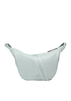 Schulter-Tasche mit Lochmuster und Logo-Detail