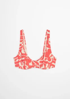 SCOOP-NECK-BIKINI-TOP MIT BÜGEL