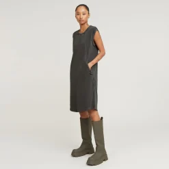 Seam Overdyed Shirtkleid