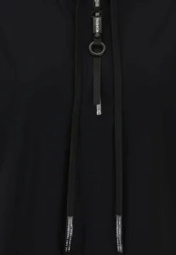 Shirt aus elastischer Wirkware mit Hoodie