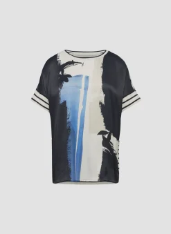 Shirt mit abstraktem Print