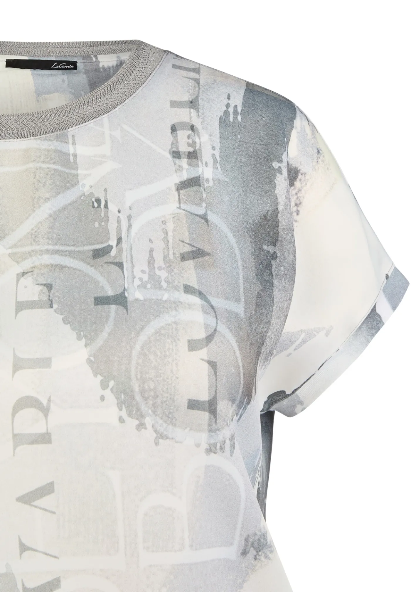 Shirt mit abstraktem Print