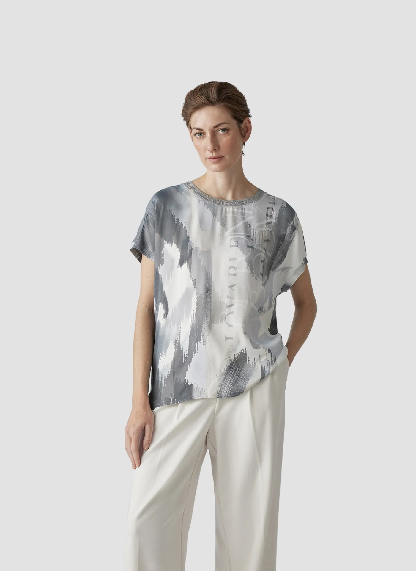 Shirt mit abstraktem Print