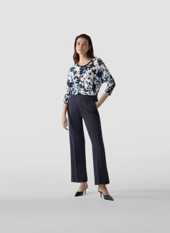 Shirt mit 3/4-Arm in floralem Muster