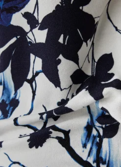 Shirt mit 3/4-Arm in floralem Muster