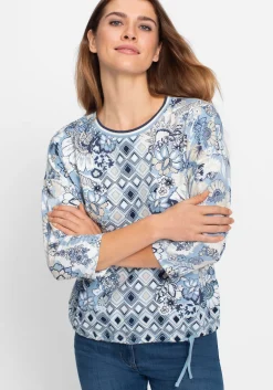 Shirt mit Panneaux-Print