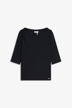 Shirt mit U-Boot-Ausschnitt
