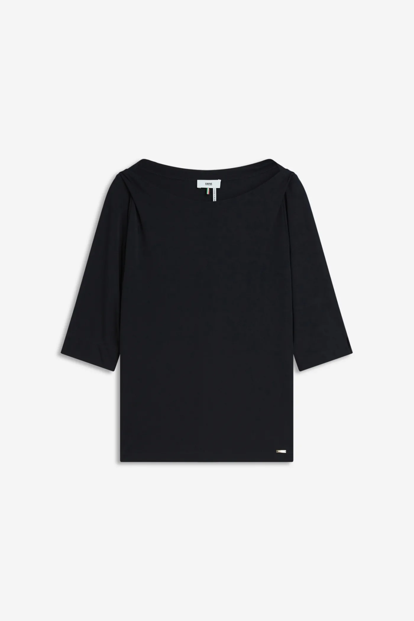 Shirt mit U-Boot-Ausschnitt
