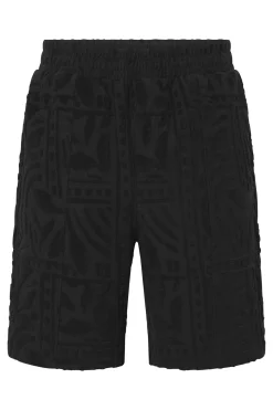 Shorts mit Frottee Muster