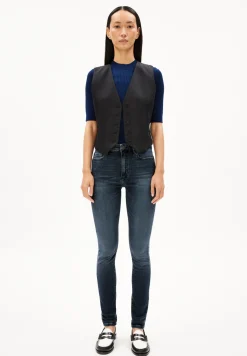 Skinny Jeans Mid Waist Bio-Baumwoll Mix X-Stretch TILLAA