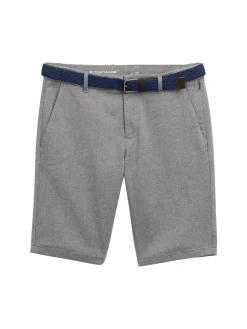 Slim Chino Shorts mit Gürtel