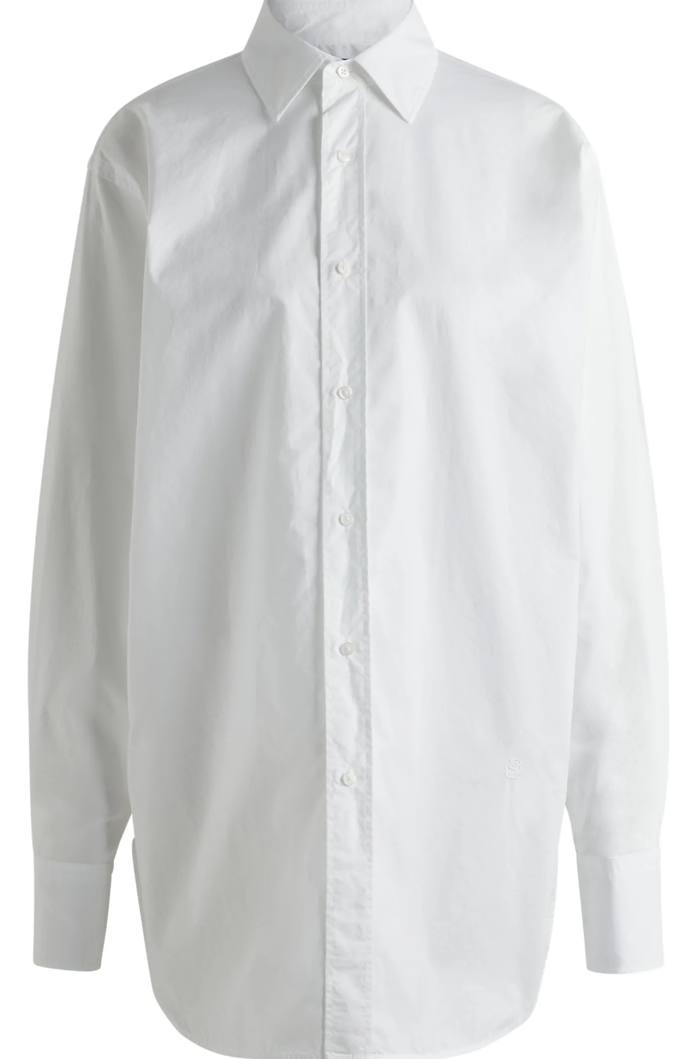 Slim-Fit Bluse aus Baumwolle mit Double-B-Monogramm