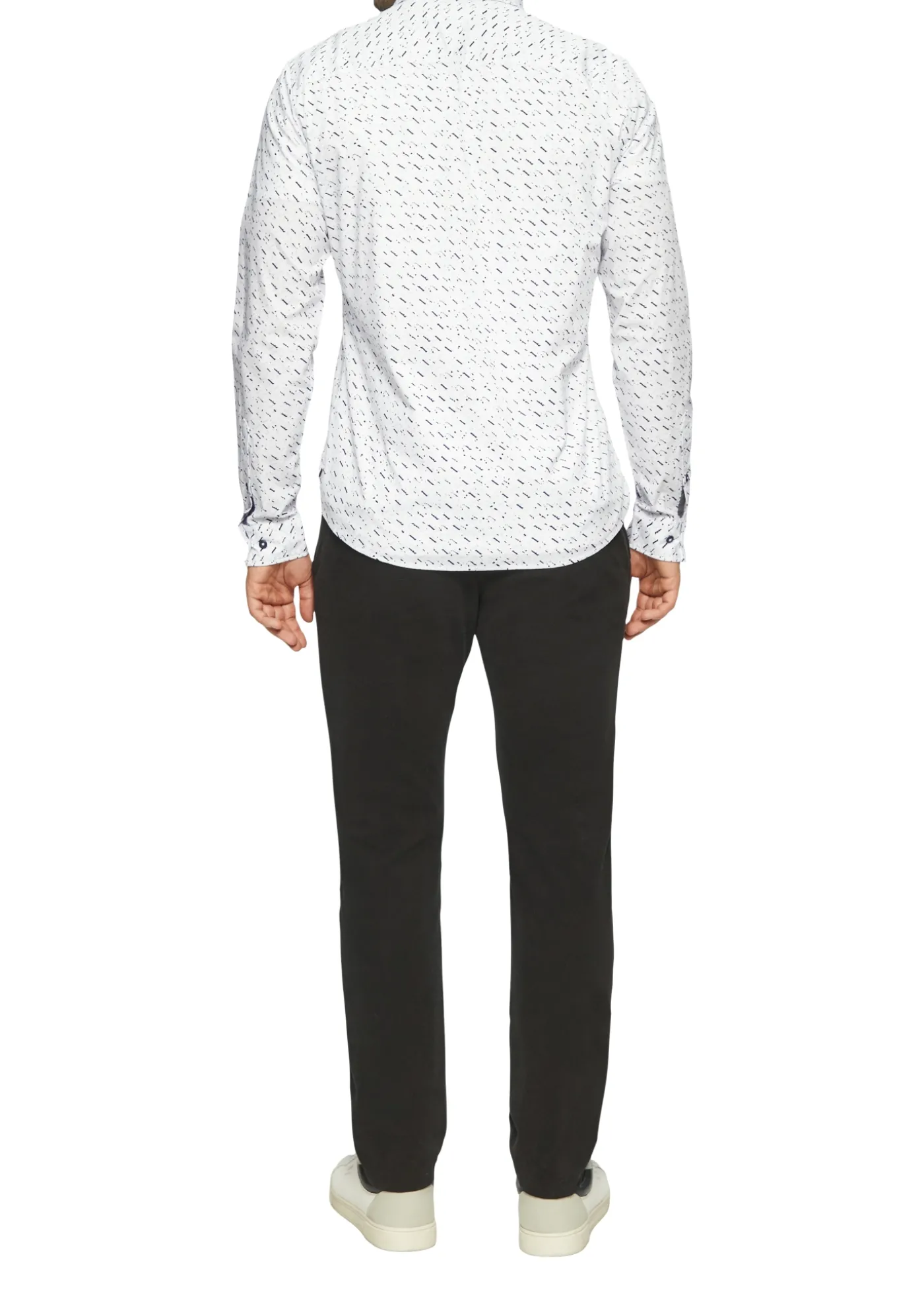Slim Fit: Gemustertes Hemd aus Popelin