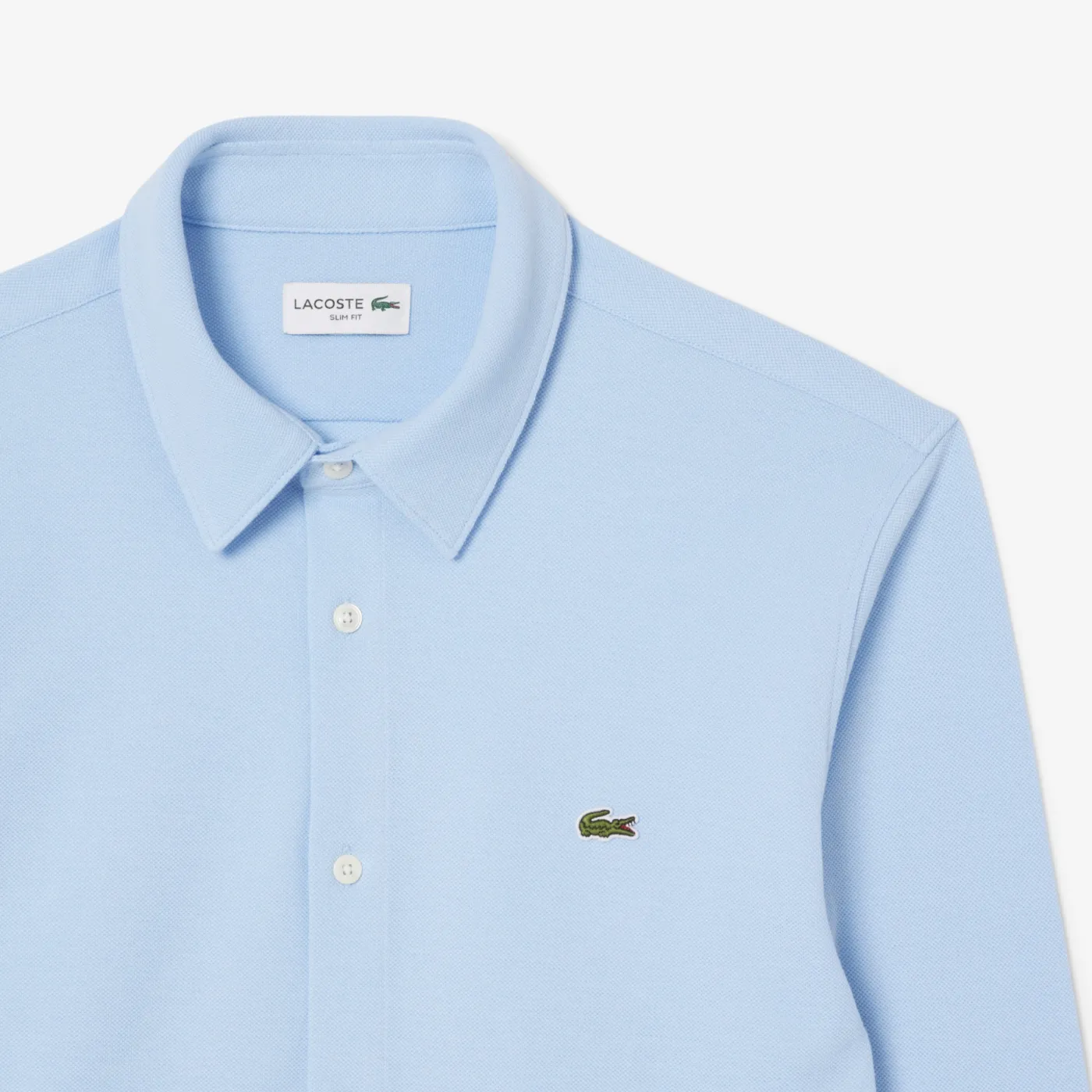 Slim Fit-Hemd aus Baumwollpiqué