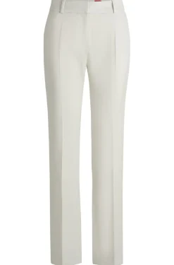 Slim-Fit Hose aus schimmerndem Gewebe