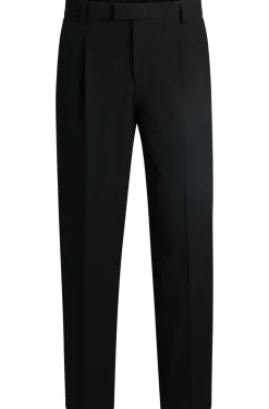 Slim-Fit Hose aus Seersucker