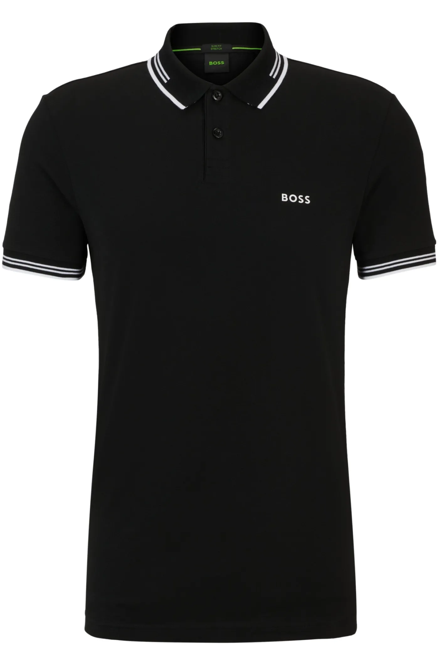 Slim-Fit Poloshirt aus Stretch-Baumwolle mit Branding