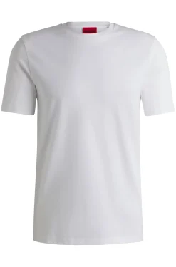 Slim-Fit T-Shirt aus merzerisiertem elastischem Baumwoll-Piqué